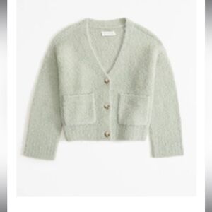 Women's Abercrombie and fitch 
Lounge Boucle Cardigan
Color: GREEN